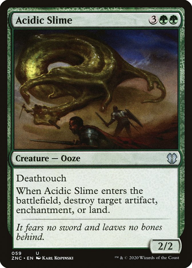 Acidic Slime [Zendikar Rising Commander] | Card Merchant Takapuna