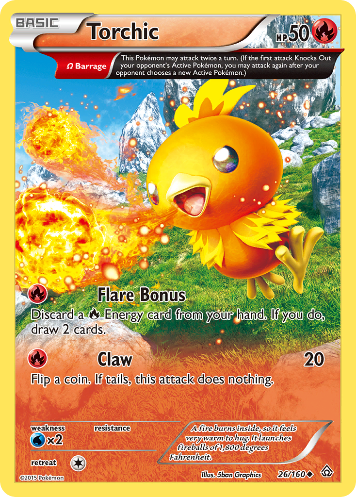 Torchic (26/160) [XY: Primal Clash] | Card Merchant Takapuna