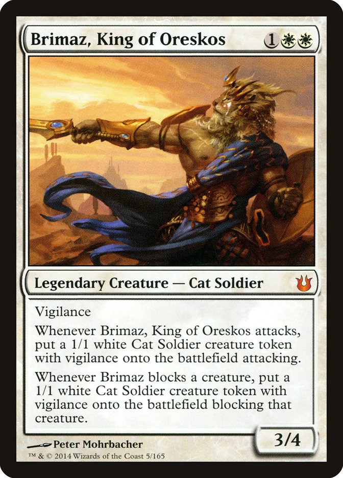 Brimaz, King of Oreskos [Born of the Gods] | Card Merchant Takapuna