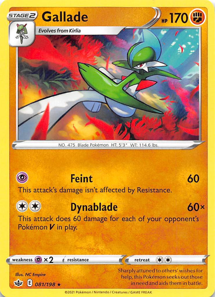 Gallade (081/198) [Sword & Shield: Chilling Reign] | Card Merchant Takapuna