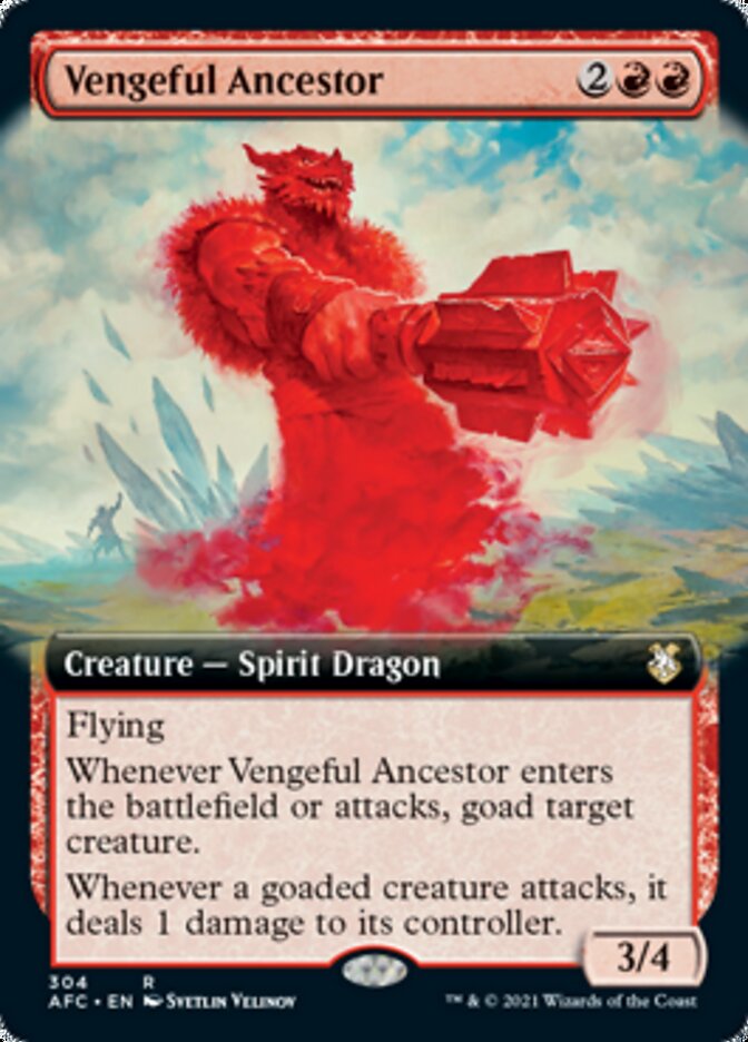 Vengeful Ancestor (Extended Art) [Dungeons & Dragons: Adventures in the Forgotten Realms Commander] | Card Merchant Takapuna