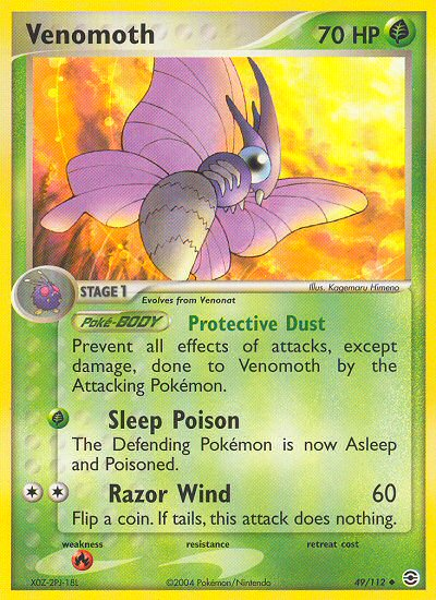 Venomoth (49/112) [EX: FireRed & LeafGreen] | Card Merchant Takapuna