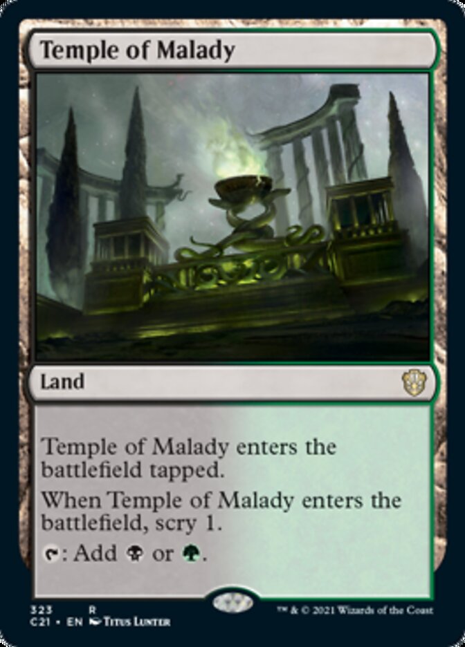 Temple of Malady [Commander 2021] | Card Merchant Takapuna