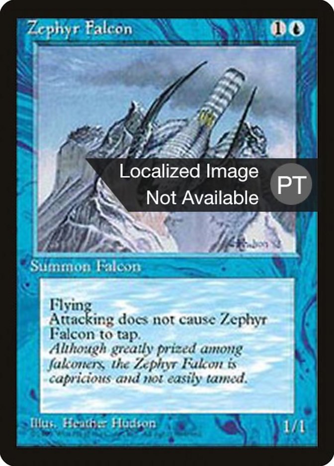 Zephyr Falcon [Fourth Edition (Foreign Black Border)] | Card Merchant Takapuna