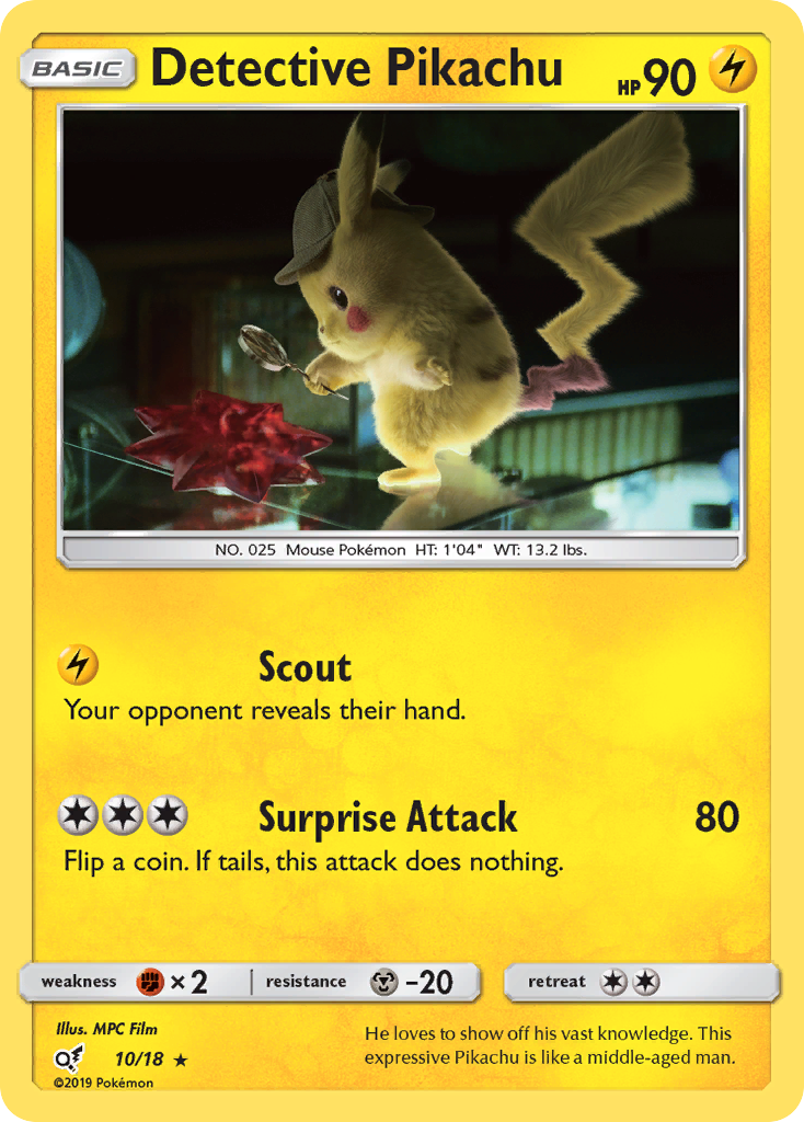 Detective Pikachu (10/18) [Sun & Moon: Detective Pikachu] | Card Merchant Takapuna