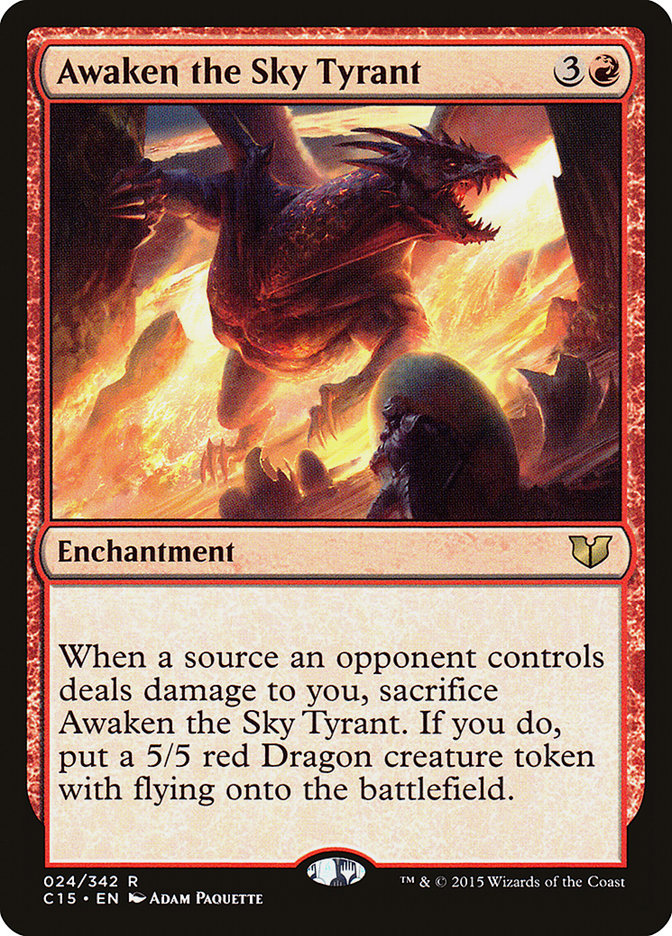 Awaken the Sky Tyrant [Commander 2015] | Card Merchant Takapuna