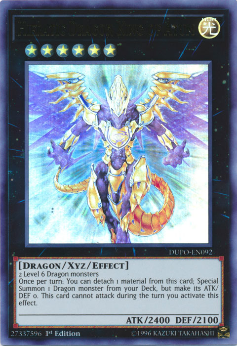 Hieratic Dragon King of Atum [DUPO-EN092] Ultra Rare | Card Merchant Takapuna