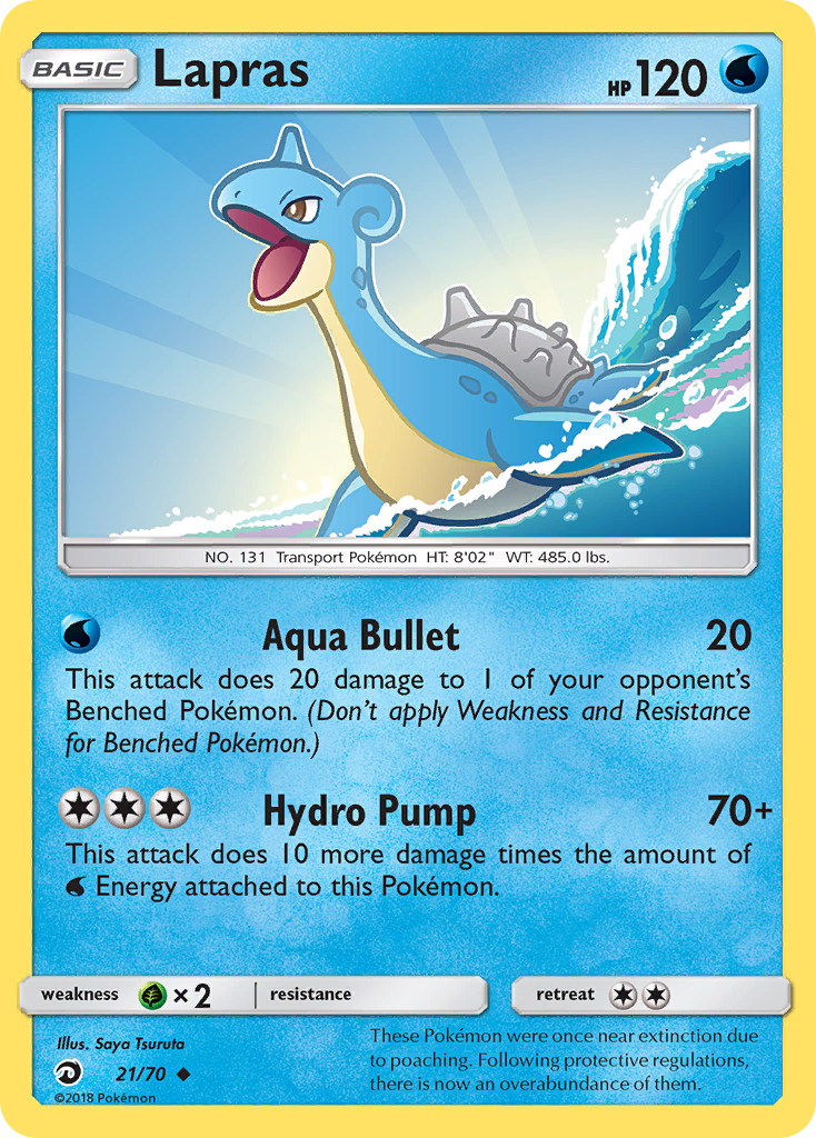 Lapras (21/70) [Sun & Moon: Dragon Majesty] | Card Merchant Takapuna