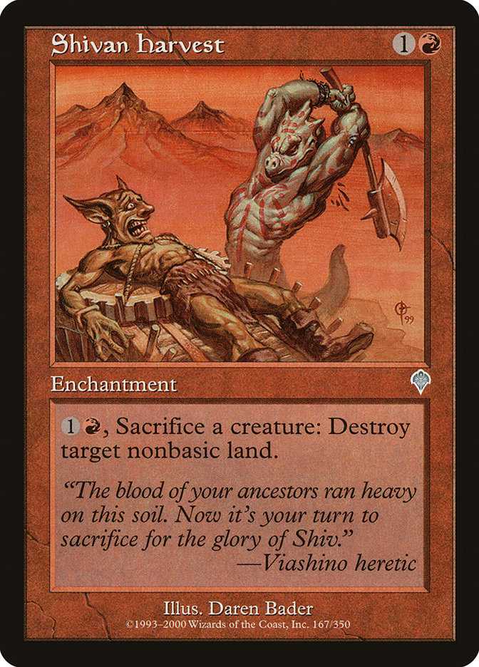 Shivan Harvest [Invasion] | Card Merchant Takapuna