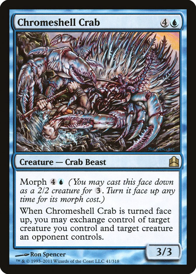 Chromeshell Crab [Commander 2011] | Card Merchant Takapuna