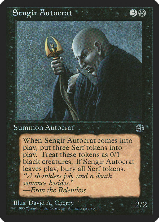 Sengir Autocrat [Homelands] | Card Merchant Takapuna