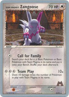 Team Magma's Zangoose (23/95) (Magma Spirit - Tsuguyoshi Yamato) [World Championships 2004] | Card Merchant Takapuna