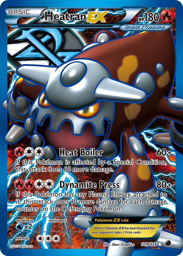 Heatran EX (109/116) [Black & White: Plasma Freeze] | Card Merchant Takapuna