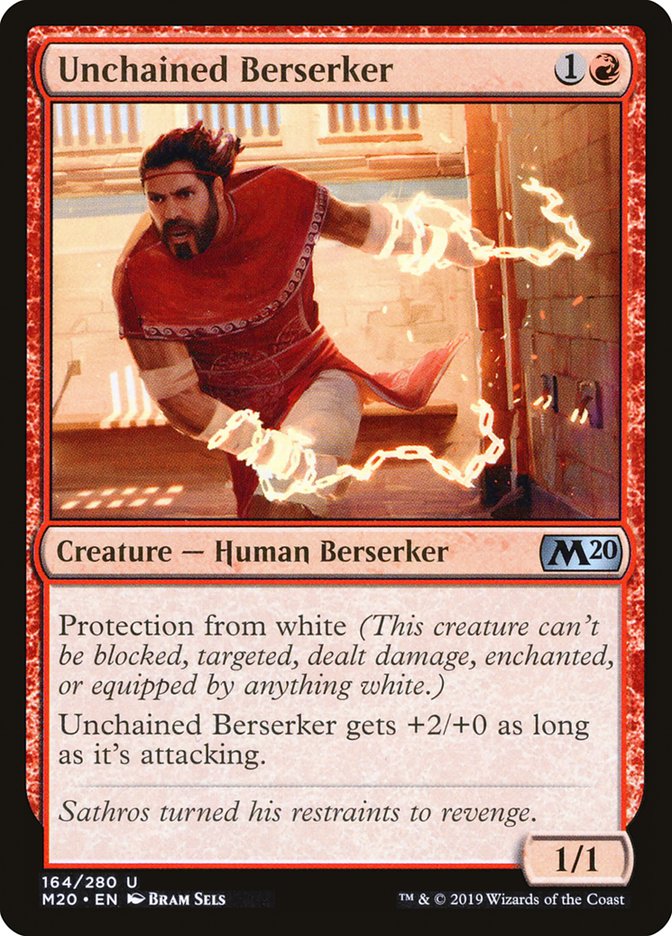 Unchained Berserker [Core Set 2020] | Card Merchant Takapuna