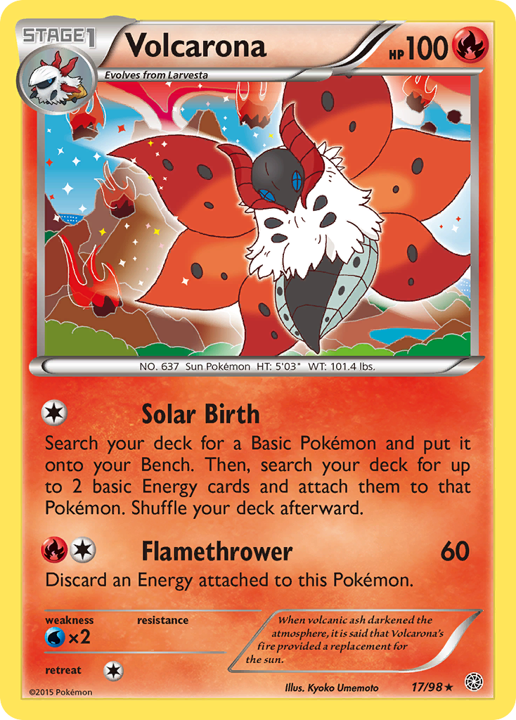 Volcarona (17/98) [XY: Ancient Origins] | Card Merchant Takapuna