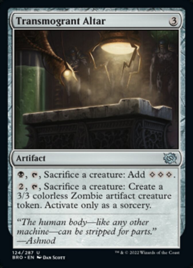 Transmogrant Altar [The Brothers' War] | Card Merchant Takapuna