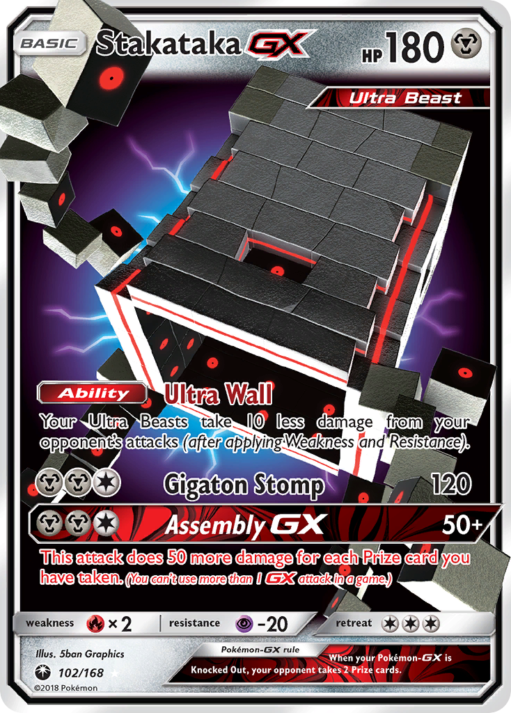 Stakataka GX (102/168) [Sun & Moon: Celestial Storm] | Card Merchant Takapuna