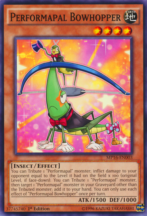 Performapal Bowhopper [MP16-EN003] Common | Card Merchant Takapuna