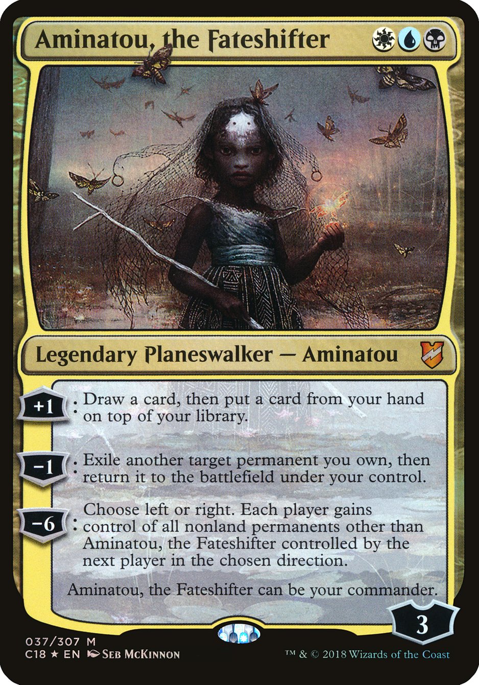 Aminatou, the Fateshifter (Oversized) [Commander 2018 Oversized] | Card Merchant Takapuna