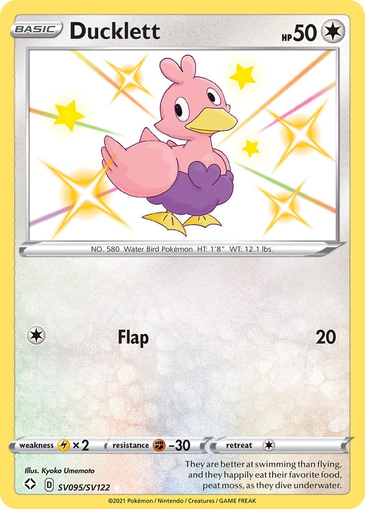 Ducklett (SV095/SV122) [Sword & Shield: Shining Fates] | Card Merchant Takapuna