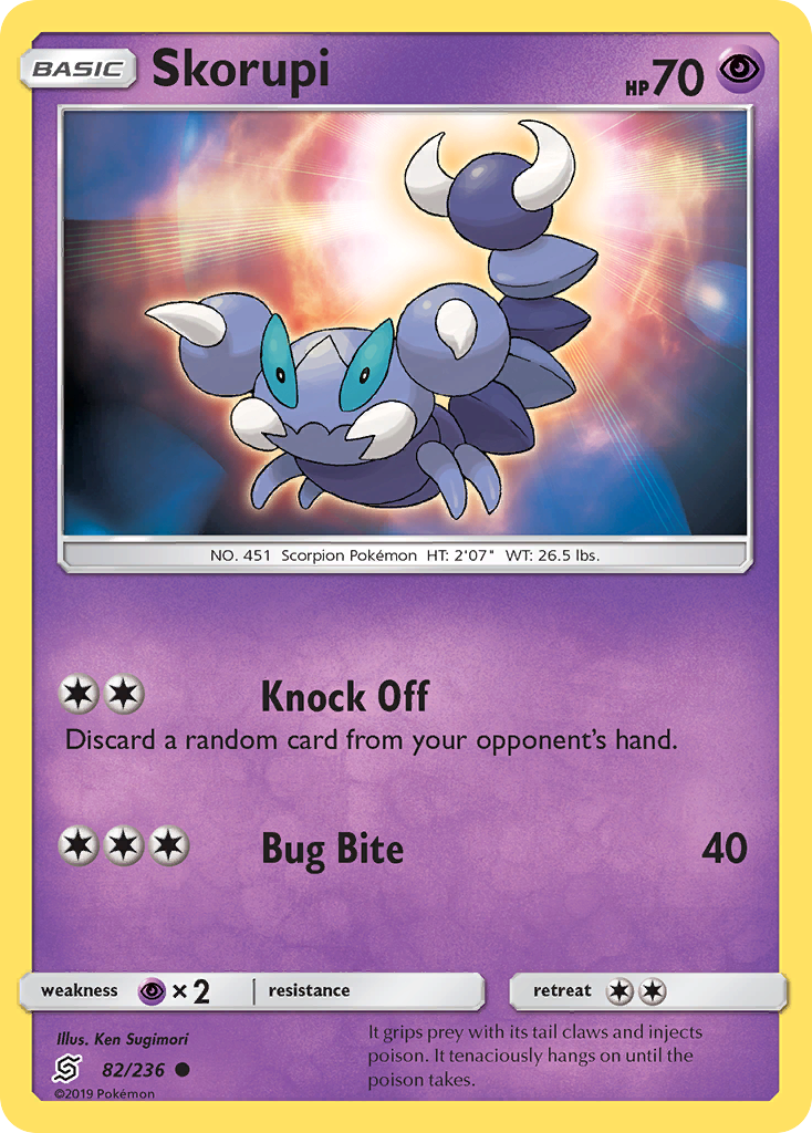 Skorupi (82/236) [Sun & Moon: Unified Minds] | Card Merchant Takapuna