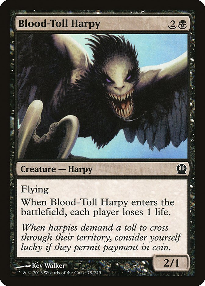 Blood-Toll Harpy [Theros] | Card Merchant Takapuna