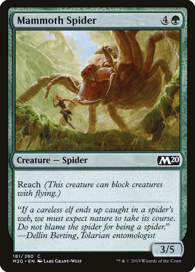 Mammoth Spider [Core Set 2020] | Card Merchant Takapuna