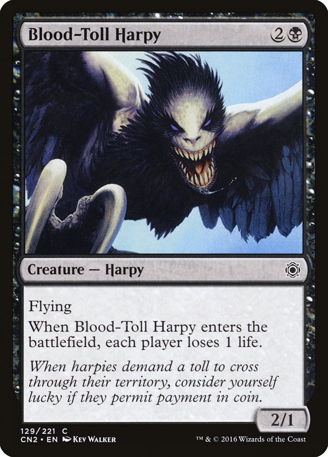 Blood-Toll Harpy [Conspiracy: Take the Crown] | Card Merchant Takapuna