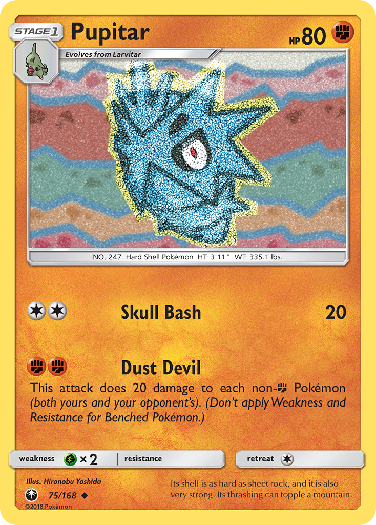 Pupitar (75/168) [Sun & Moon: Celestial Storm] | Card Merchant Takapuna