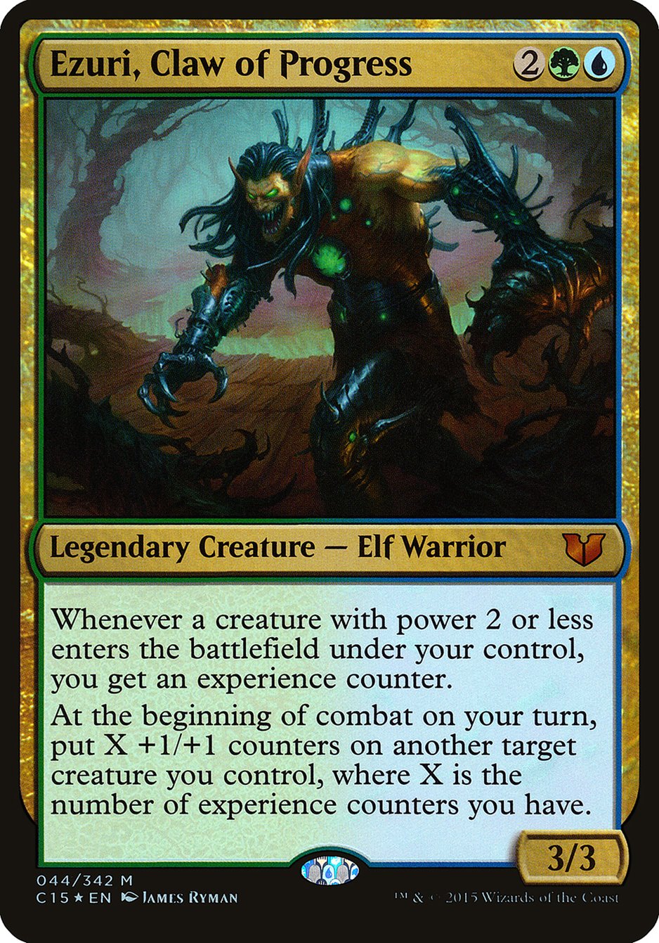 Ezuri, Claw of Progress (Oversized) [Commander 2015 Oversized] | Card Merchant Takapuna