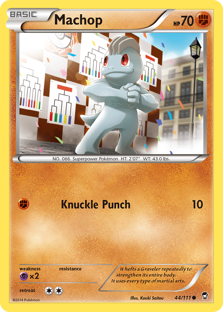 Machop (44/111) [XY: Furious Fists] | Card Merchant Takapuna