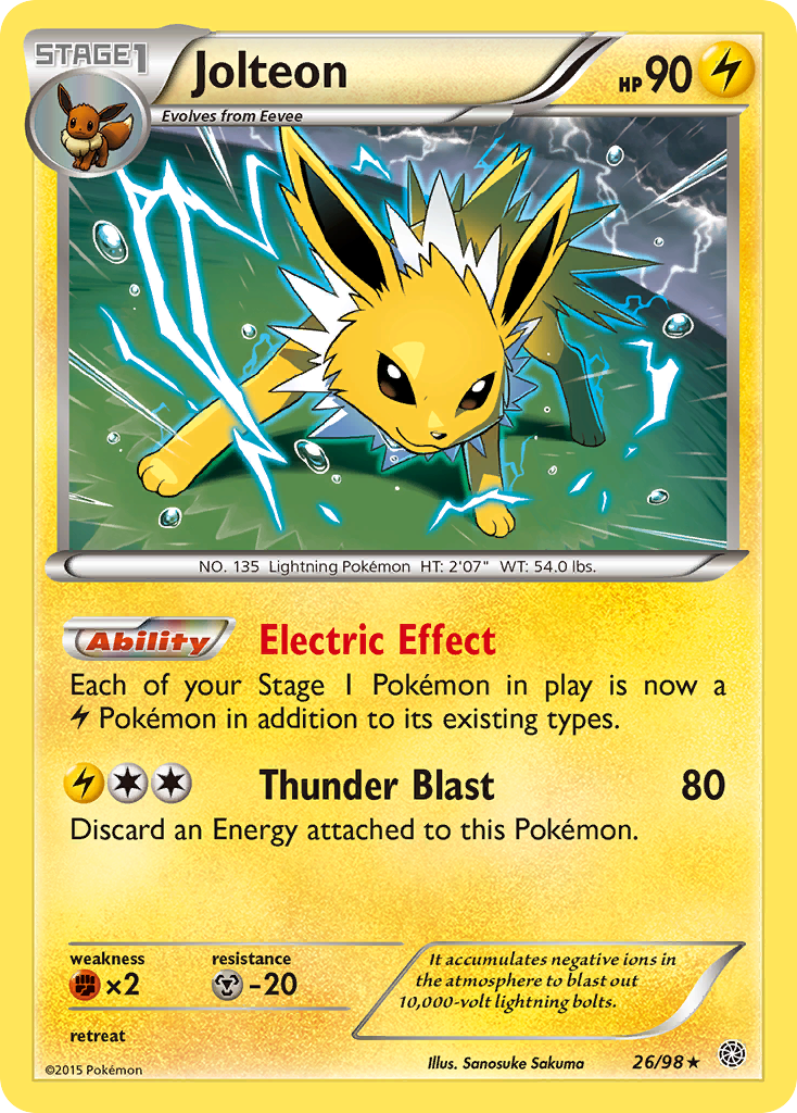 Jolteon (26/98) [XY: Ancient Origins] | Card Merchant Takapuna