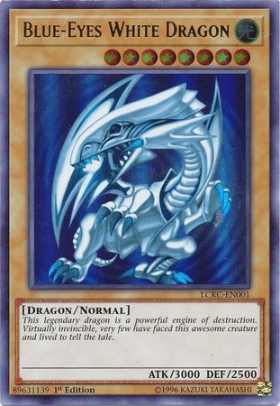 Blue-Eyes White Dragon (Version 2) [LCKC-EN001] Ultra Rare | Card Merchant Takapuna