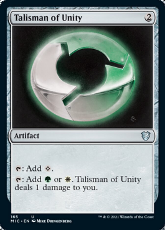 Talisman of Unity [Innistrad: Midnight Hunt Commander] | Card Merchant Takapuna