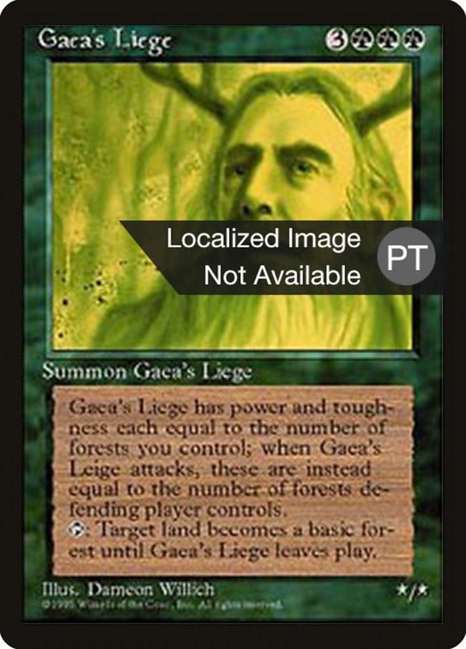 Gaea's Liege [Fourth Edition (Foreign Black Border)] | Card Merchant Takapuna