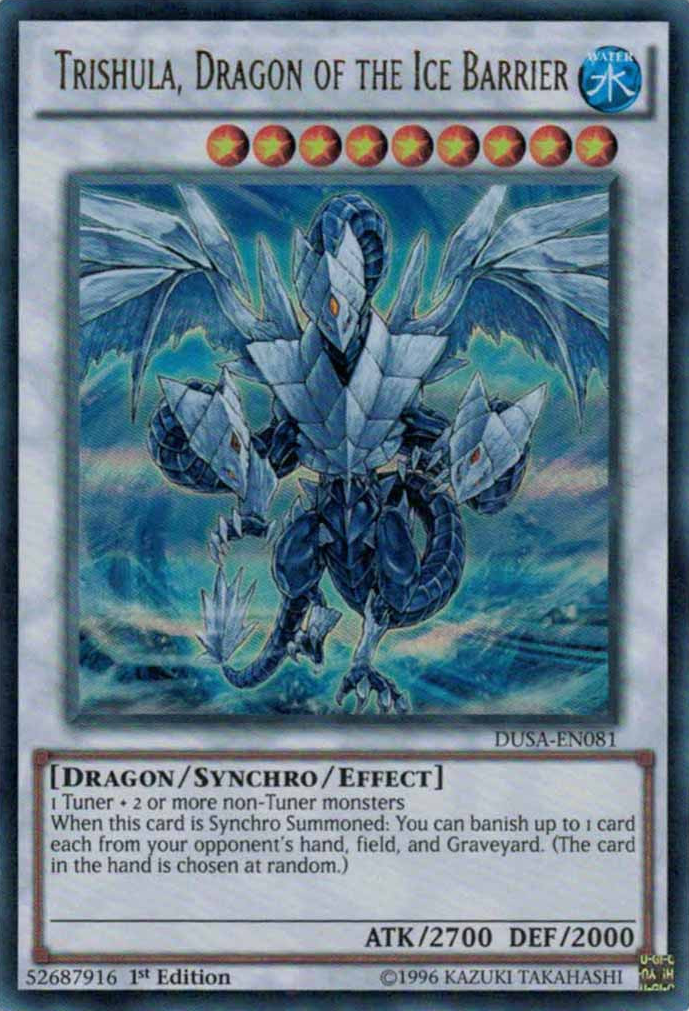 Trishula, Dragon of the Ice Barrier [DUSA-EN081] Ultra Rare | Card Merchant Takapuna