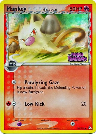 Mankey (70/110) (Delta Species) (Stamped) [EX: Holon Phantoms] | Card Merchant Takapuna