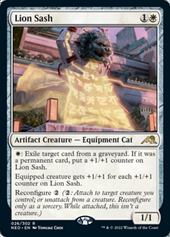 Lion Sash (Promo Pack) [Kamigawa: Neon Dynasty Promos] | Card Merchant Takapuna