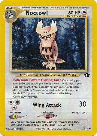 Noctowl (42/111) [Neo Genesis Unlimited] | Card Merchant Takapuna