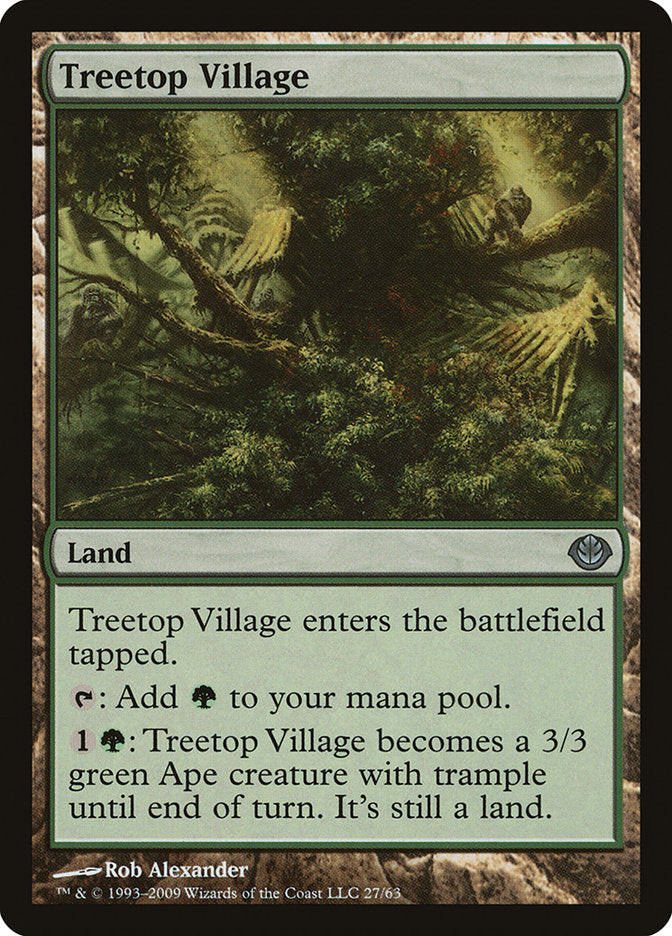 Treetop Village [Duel Decks: Garruk vs. Liliana] | Card Merchant Takapuna