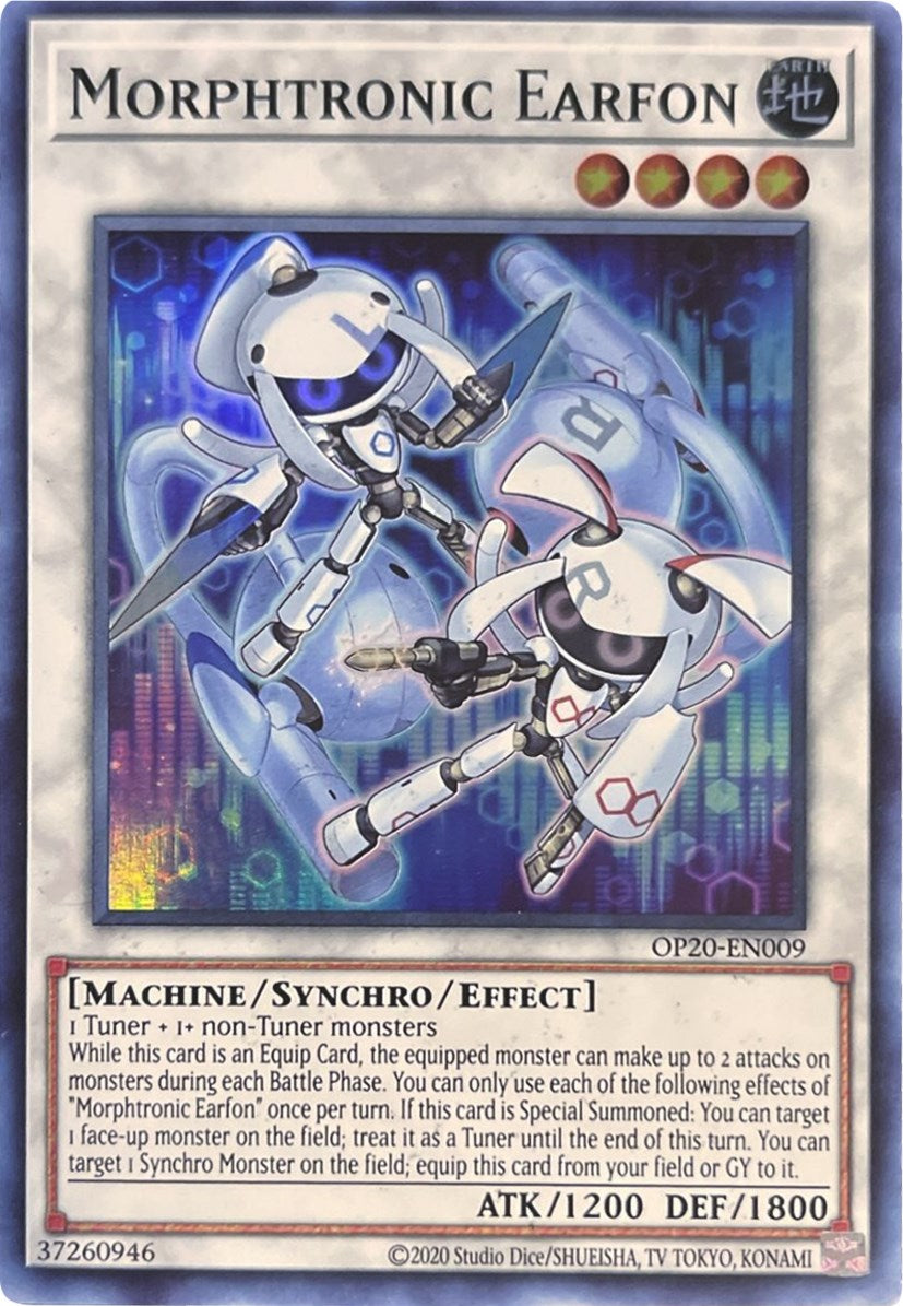 Morphtronic Earfon [OP20-EN009] Super Rare | Card Merchant Takapuna