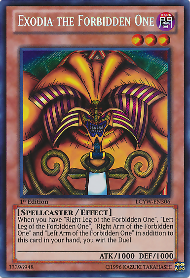 Exodia the Forbidden One [LCYW-EN306] Secret Rare | Card Merchant Takapuna