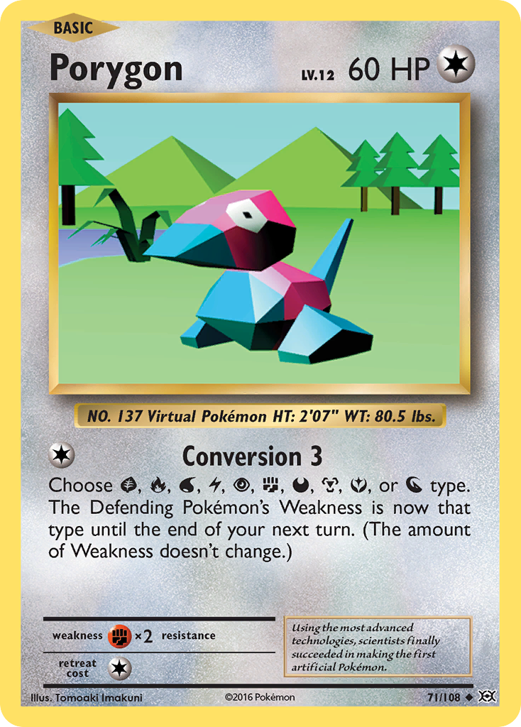 Porygon (71/108) [XY: Evolutions] | Card Merchant Takapuna