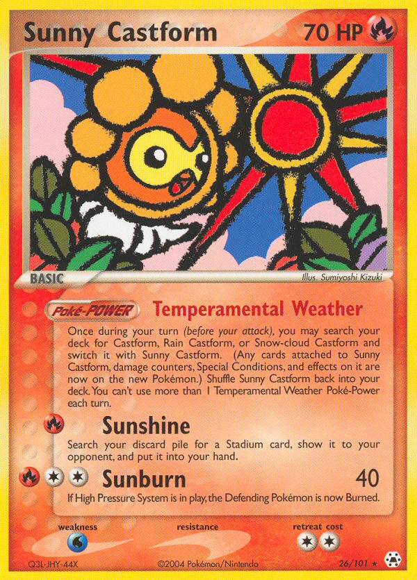 Sunny Castform (26/101) [EX: Hidden Legends] | Card Merchant Takapuna