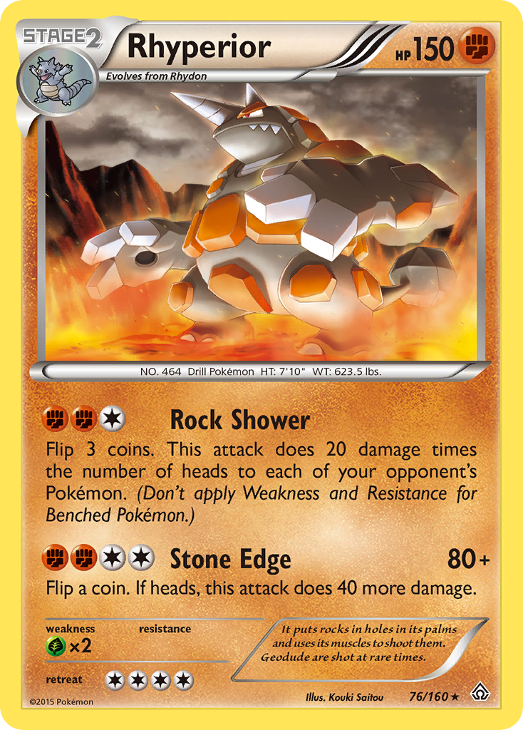 Rhyperior (76/160) [XY: Primal Clash] | Card Merchant Takapuna