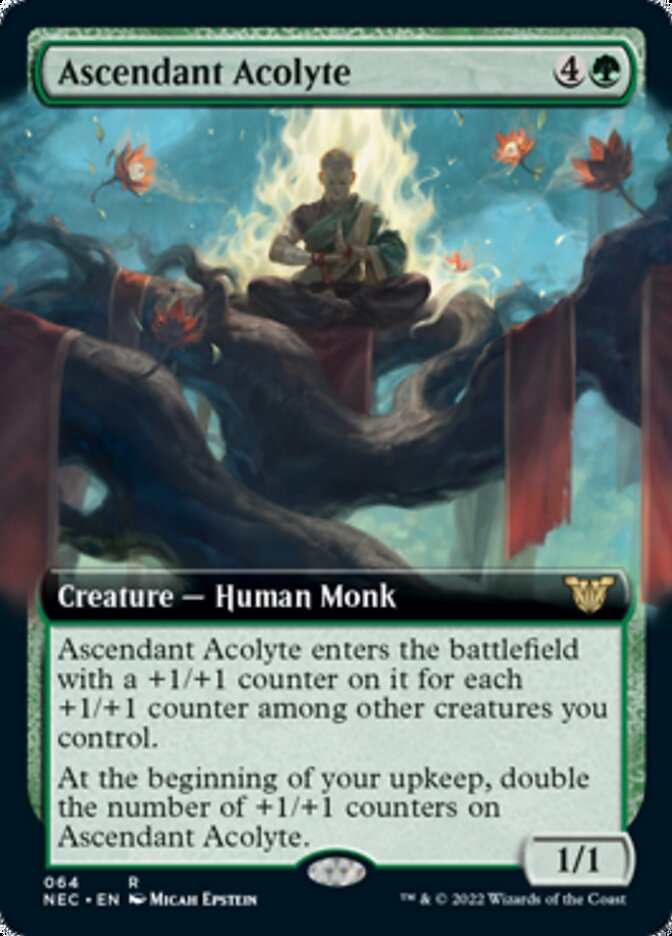 Ascendant Acolyte (Extended Art) [Kamigawa: Neon Dynasty Commander] | Card Merchant Takapuna