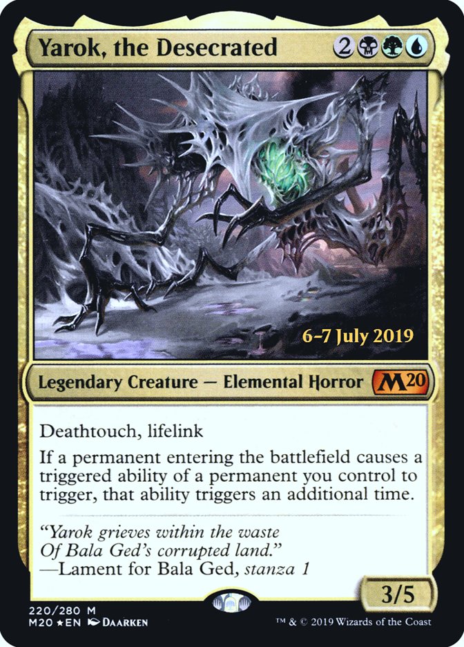 Yarok, the Desecrated [Core Set 2020 Prerelease Promos] | Card Merchant Takapuna