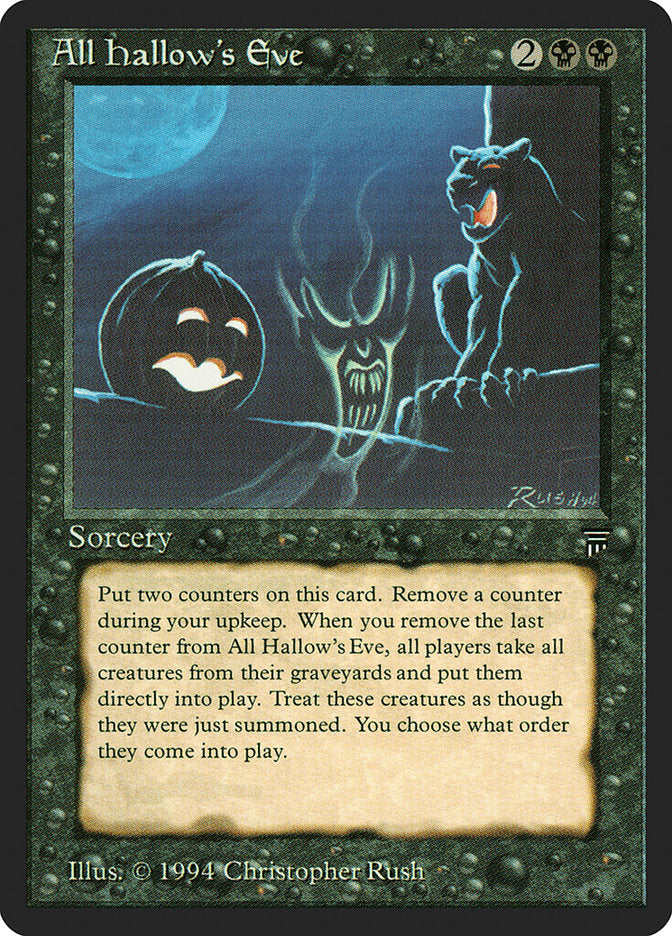 All Hallow's Eve [Legends] | Card Merchant Takapuna