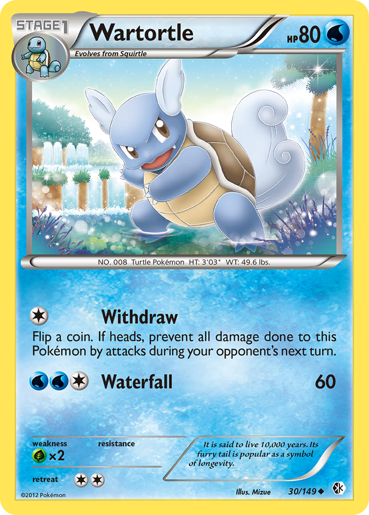 Wartortle (30/149) [Black & White: Boundaries Crossed] | Card Merchant Takapuna