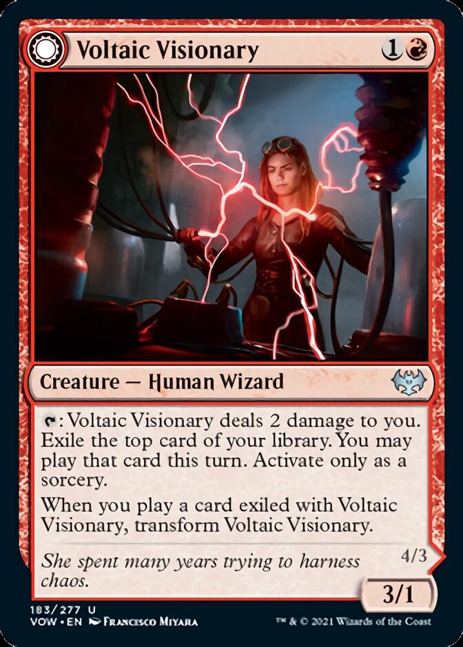 Voltaic Visionary // Volt-Charged Berserker [Innistrad: Crimson Vow] | Card Merchant Takapuna